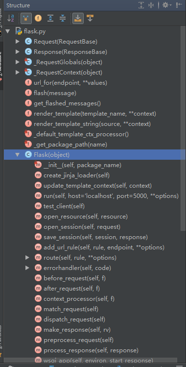 flask.py 文件目录